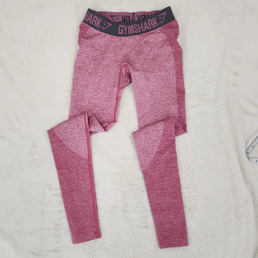 Gymshark Lift Contour Seamless Pink Berry Full-Length Leggings | Women's Size XS